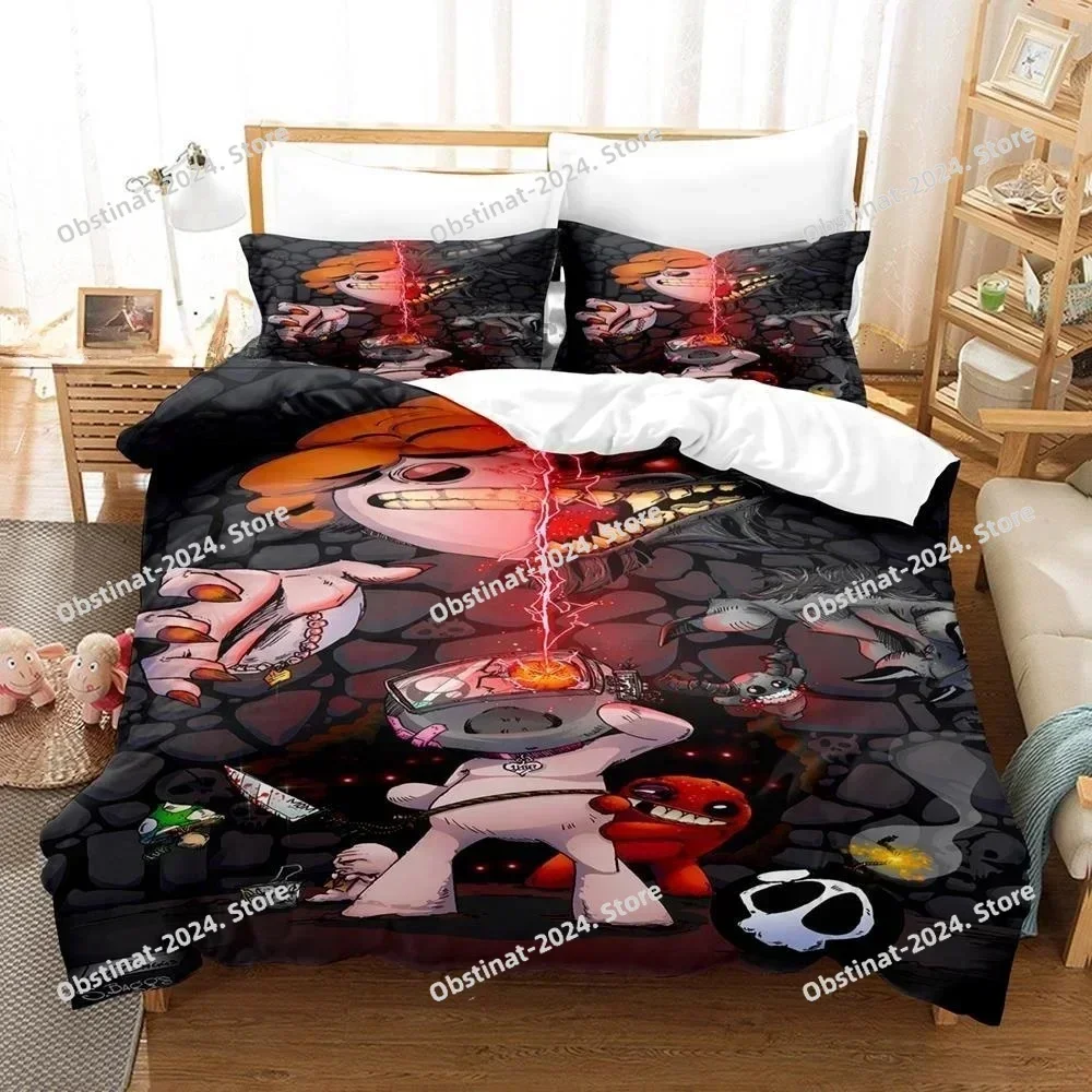 3D Game The Binding of isaac Bedding Set Printed single Comforter Quilt Duvet Cover Pillow Case 3 Pieces Set For Kids Adult Size