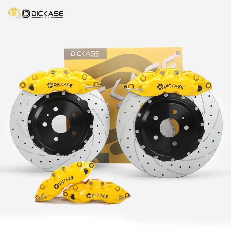 

DICASE best performance yellow A61&D42 custom M logo with high carbon dragon rotors for bmw 335is 18inch