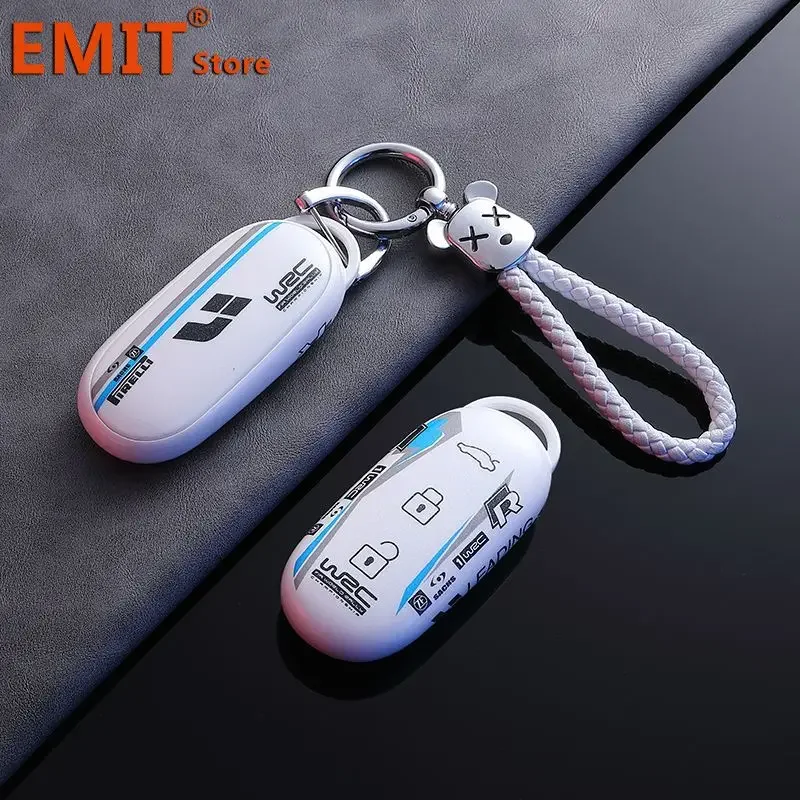 Key Fob Case for Leading Ideal One Li Auto Lixiang L7 L8 L9 MAX 2023 2024 Car Smart Remote Protection Cover Keychain Accessories