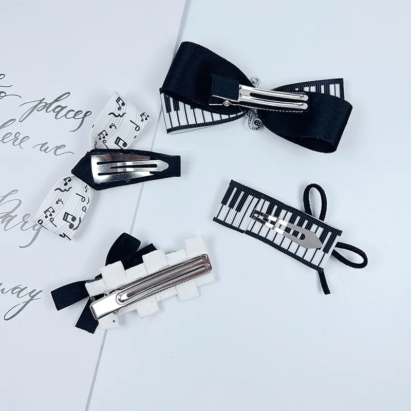 Girl Children Cute kids Violin Musical Note Hair Clips Kawaii Sweet Designer Hairpin Fashion Accessories