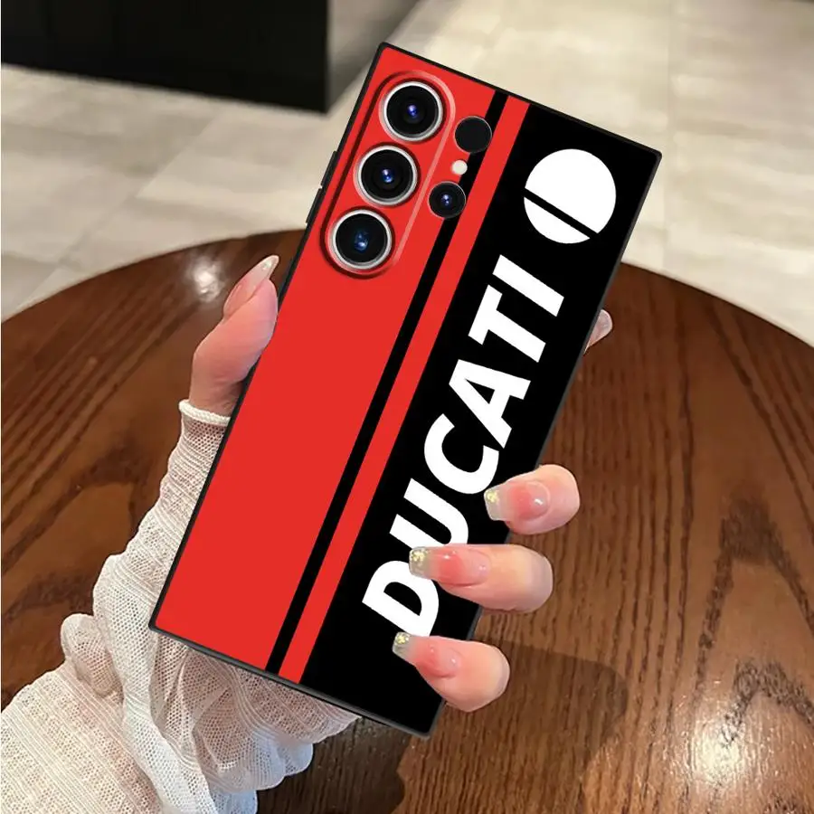 حافظة لهاتف سامسونج جالاكسي S22 S24 + S24 Plus S20 S9 S25 Ultra S25 + S21 S23 FE غطاء هاتف خلفي ناعم كول M-دراجة نارية D-Ducaties #4