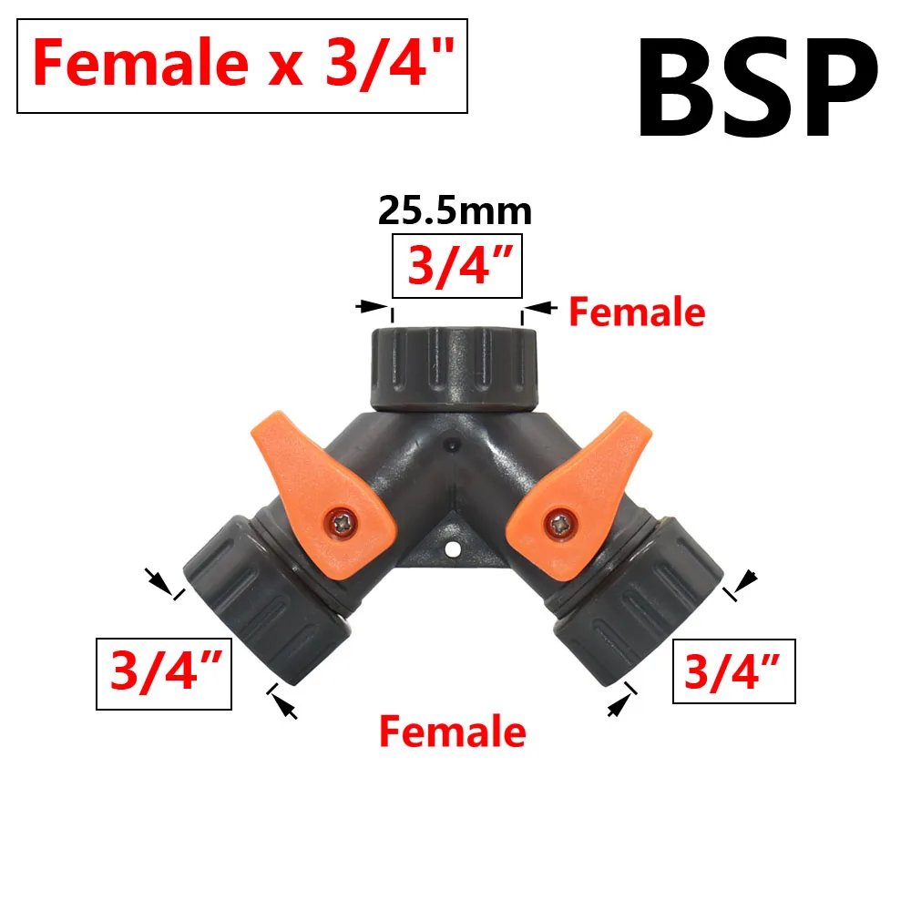 Садовый кран с резьбой 2/4 дюйма, 1/2 дюйма, 1 комплект