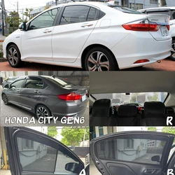 For Honda City Grace Sedan 2014-2020 Magnetic Car Sunshade Visor Front Windshield Curtain Rear Side Baby Window Sun Shade Shield