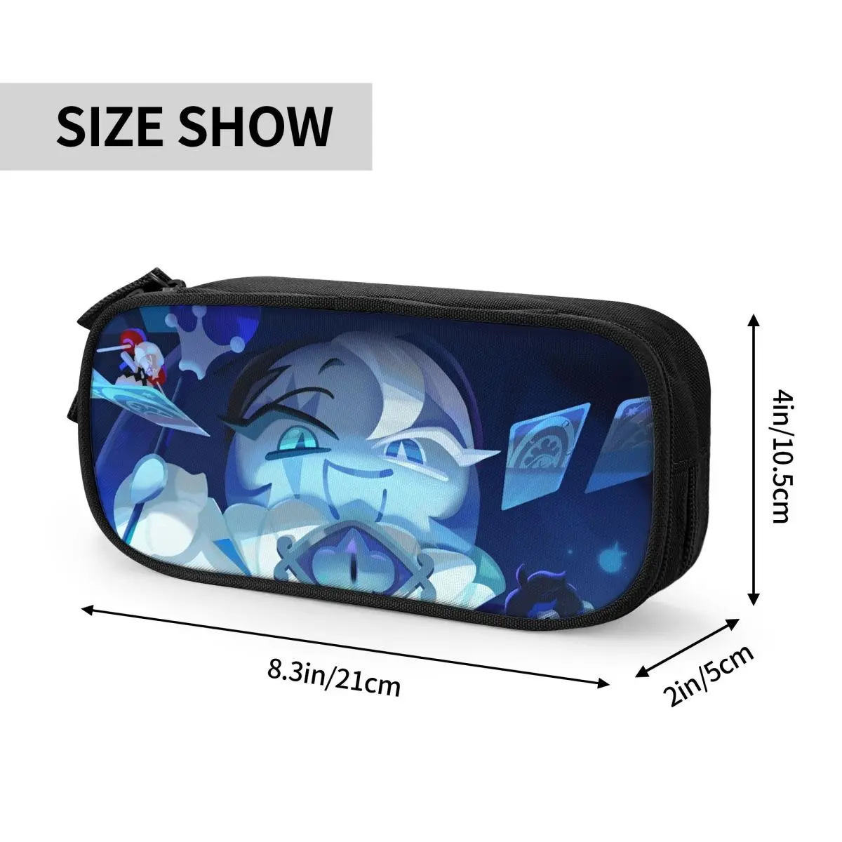 Shadow Milk Cookie Run Kingdom مقلمة جديدة كارتونية أنيمي صندوق القلم أكياس للطلاب تخزين كبير مدرسة هدية قلم رصاص الحقيبة