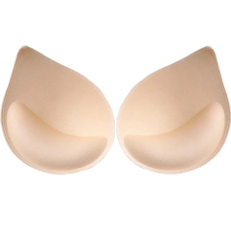 

1pair Thick Sponge Bra Pads for Women Swimsuit Breast Push Up Breast Enhancer Removeable Bra Pads Inserts Cups Bra Accessories