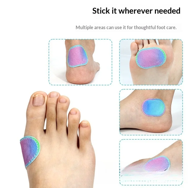 Colorful Non-woven Heel Protective Stickers Soft Anti Friction Corn Blister Heel Pads for High Heels Sneakers Casual Shoes