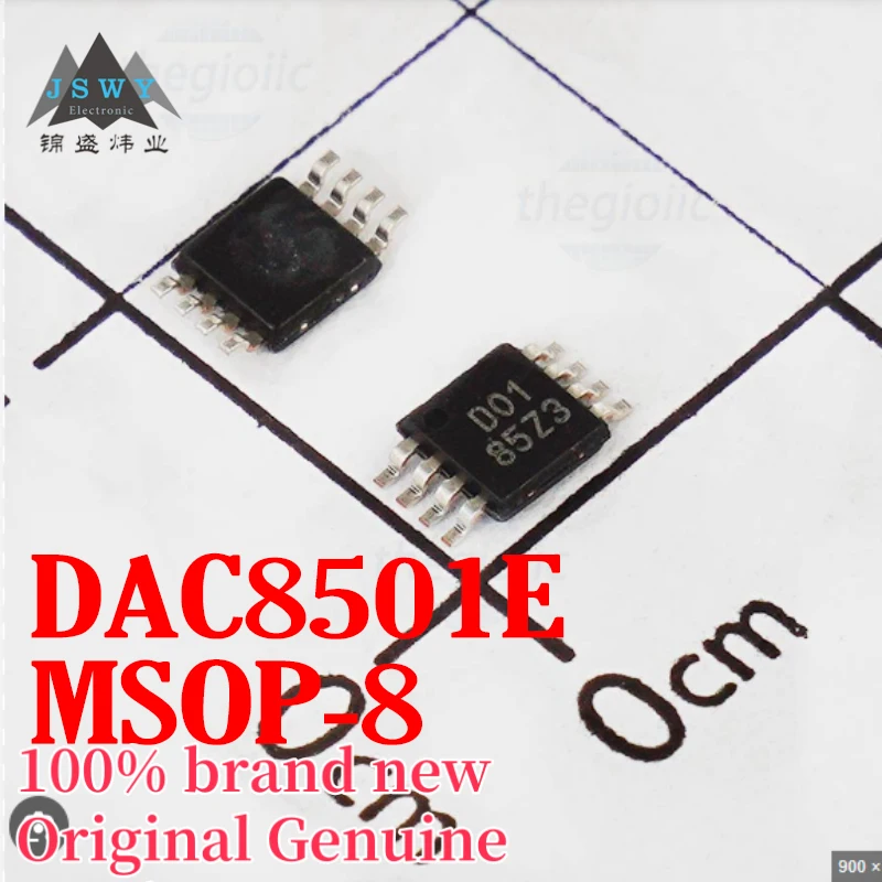 

(5/50 pcs) DAC8501E DAC8501 Silk Marking D01 MSOP8 Digital-to-Analog Converter Brand New Original Fast Shipping Free Shipping