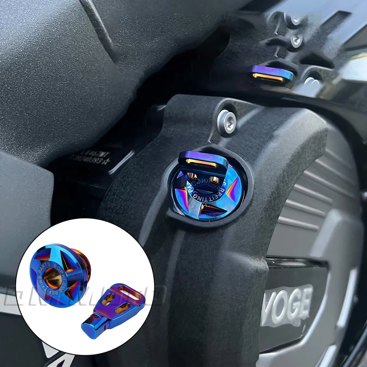Fit For KOVE 625X X625 625X Anti‑Theft Oil Screw Cap Engine Oil Dipstick