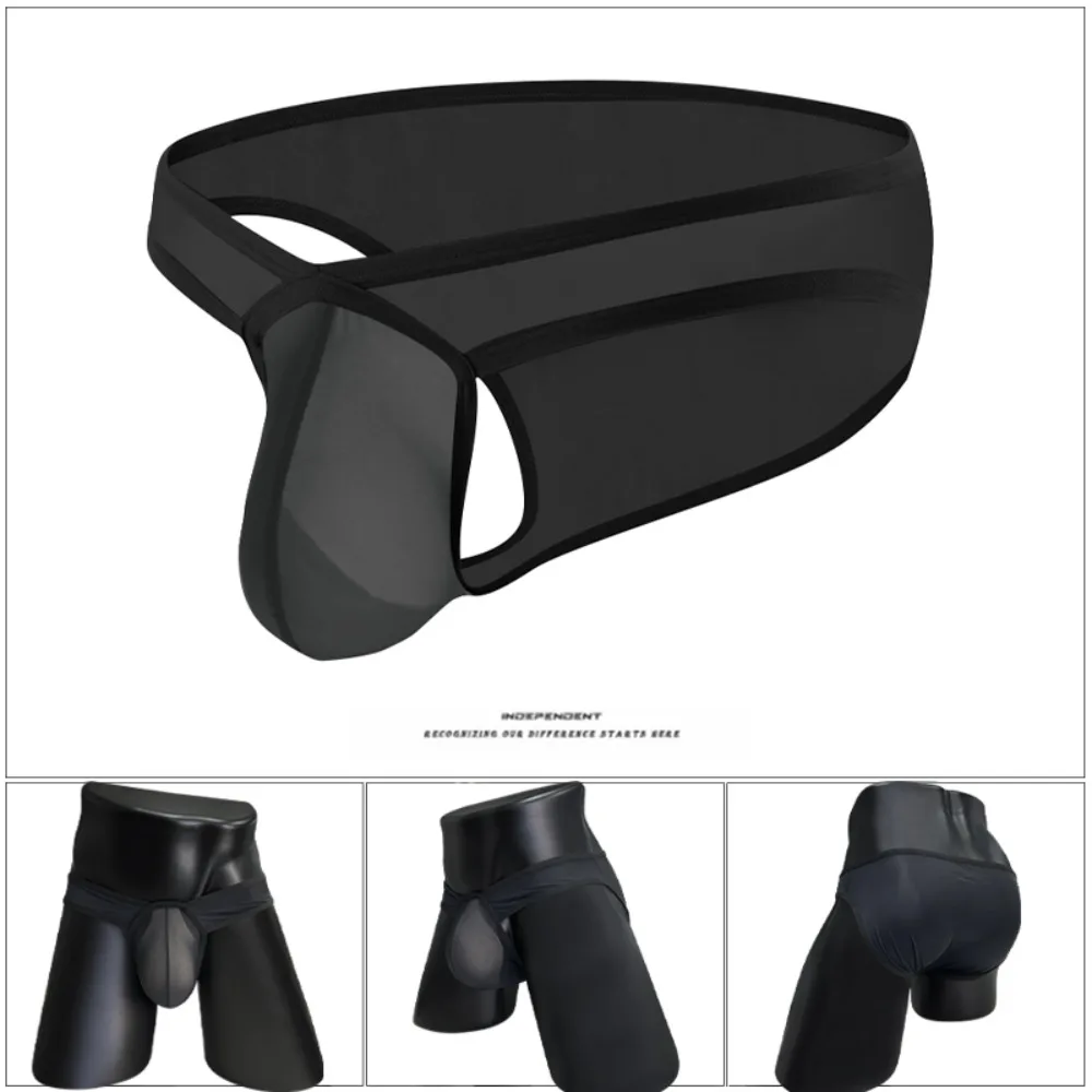1-4PCS Low Waist Men Underwear Ice Silk Briefs Ultrathin Man Fashion Underpants Quick Triangle Lingerie Male Underwear Men Sexy