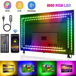 Strip Led Usb 5V 5050 Lampu Led Pintar untuk Ruang Dinding Bluetooth Wifi Alexa Pita Rgb 15 20 Meter Lampu Latar Tv Pita Led Pita Luces 8 ruang penjualan terbaik gamer - №
