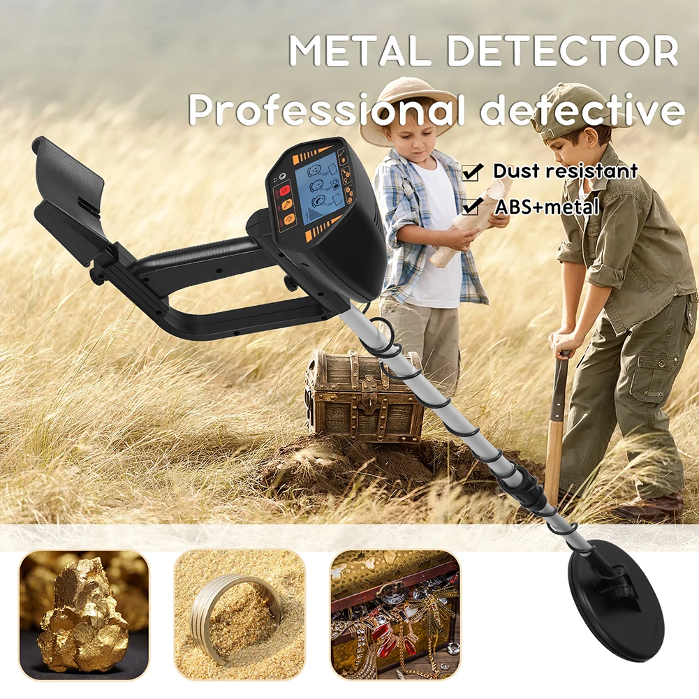 Professional Handheld Metal Detector High Sensitivity Gold Treasure Hunter Pinpointer LCD Underground Jewelry Gold Search Finder