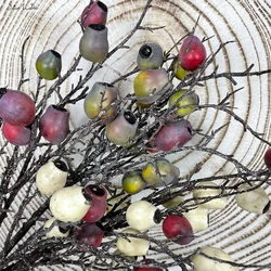 SunMade Vintage Pipe Fruit Branch Retro Artificial Fruits Home Hotel Decoration Flower Arrangement Supplies Flores Artificiais