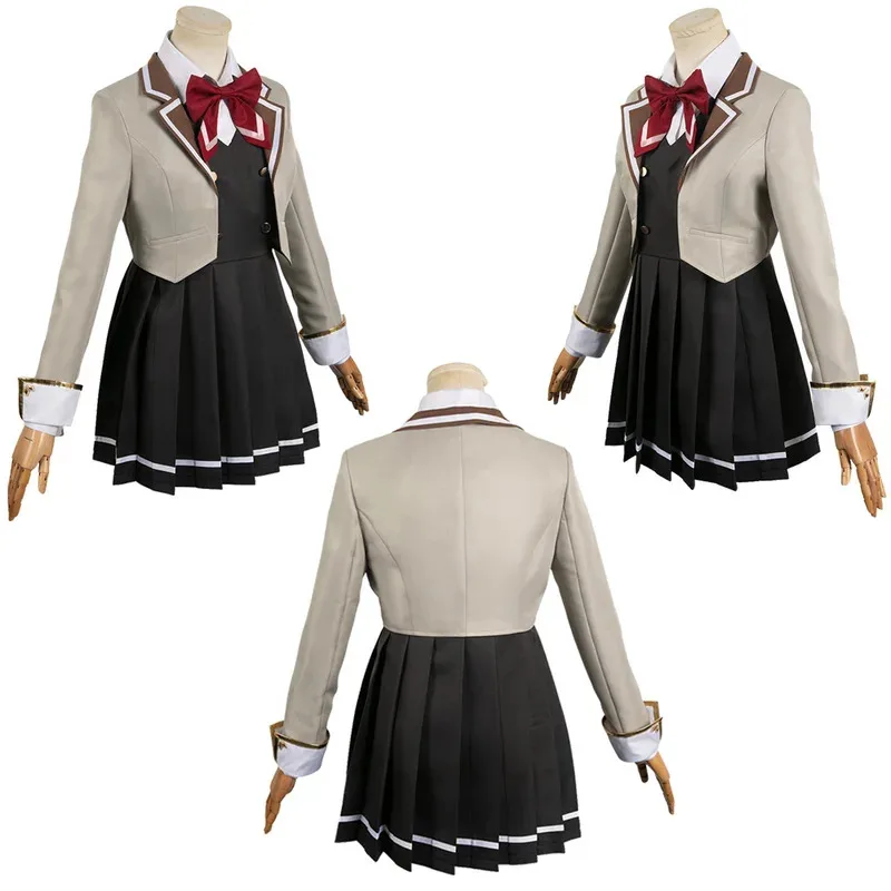 

Костюм для косплея YiyiAlisa, аниме Aalya-san, женская юбка для ролевых игр, пальто с бантом, одежда, женская маскировочная одежда, Хэллоуин, карнавал
