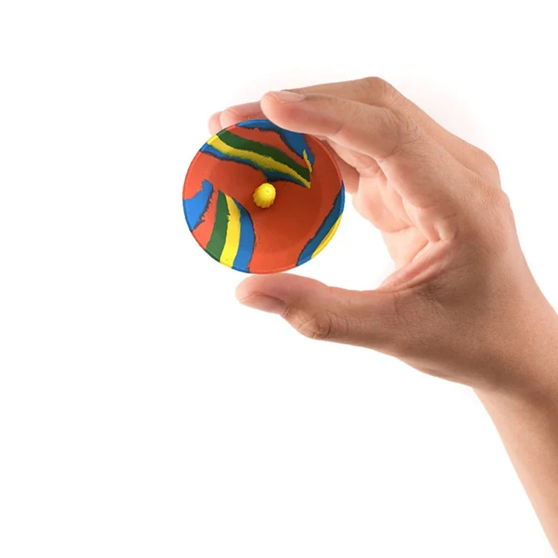 Children Toys Camouflage Bounce Rubber Popping Bowls Novelty Elastic Hip Hop Jumps Fidget Toys Outdoor Fun Sports Gifts for Kid