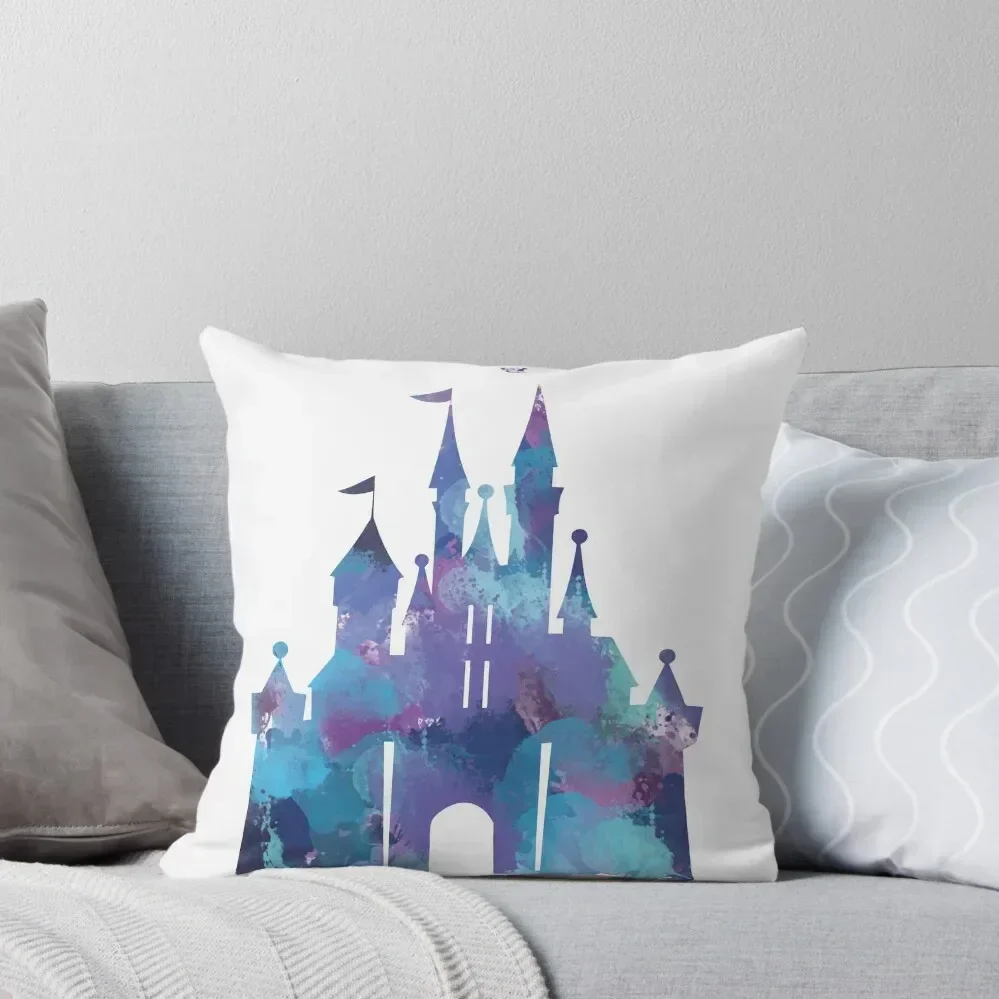 Splatter Paint Castle Throw Pillow luxury sofa pillows Cushion Cover Set Embroidered Cushion Cover home decor items pillow