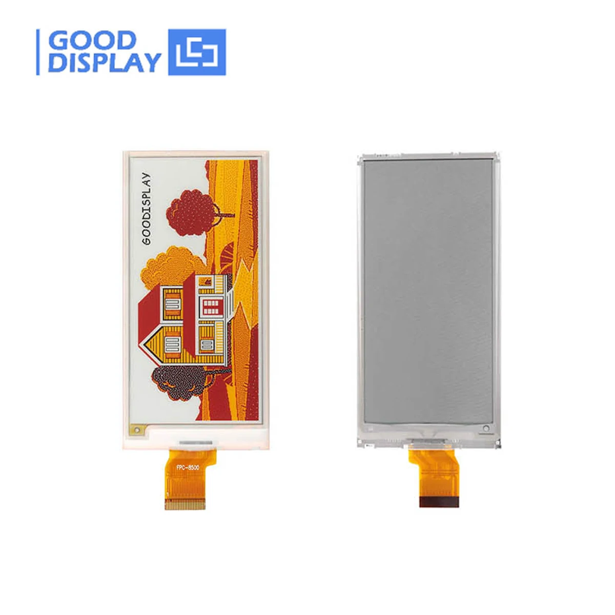 4 色 E インク ディスプレイ 3.5 インチ ブラック ホワイト レッド イエロー 4 色電子ペーパー モジュール 384x184 解像度 SPI インターフェイス、GDEM035F51