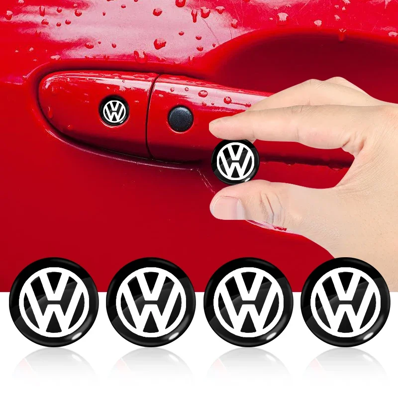 Car Lock Keyhole Stickers Door Lock Protect Stickers For VW Volkswagen GOLF 5 Tiguan Polo Golf Golf Jetta MK6 MK5 MK4 MK7 Golf-4