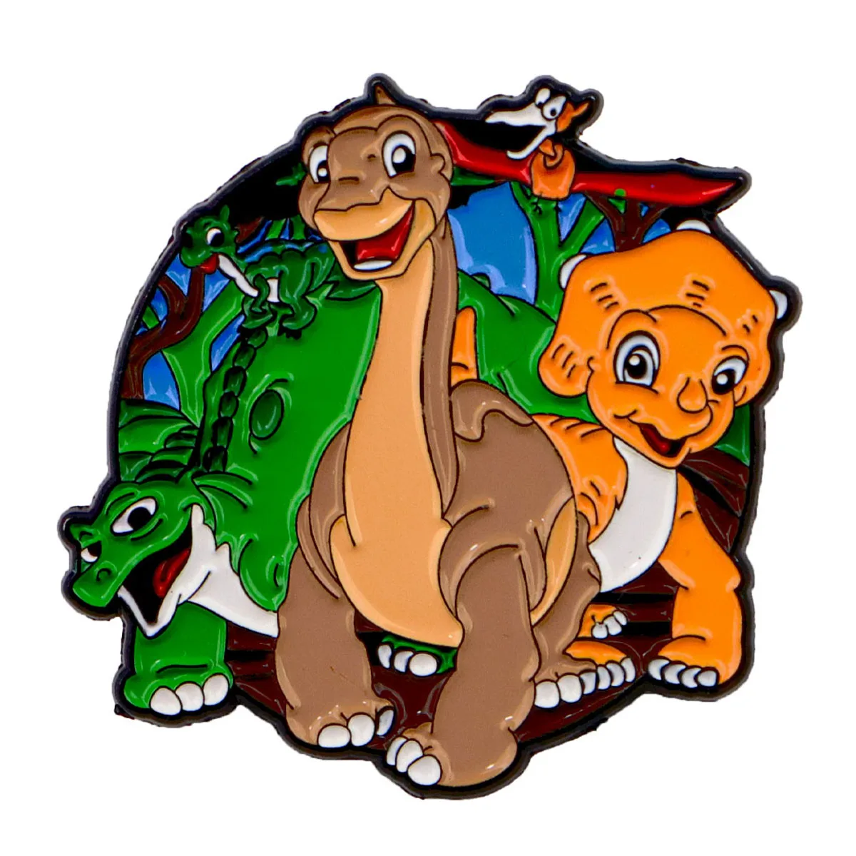 Cute Dinosaur Enamel Pin Cartoon Brooch Pines Lapel Pins Badge on Backpack Clothing Accessories Animal Jewelry Kids Gifts