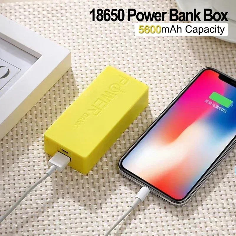 

18650 Power Bank Shell 5V 5600mAh USB Charger Battery Holder Case for Phone Electronic Charging Portable DIY Mobile Storage Box