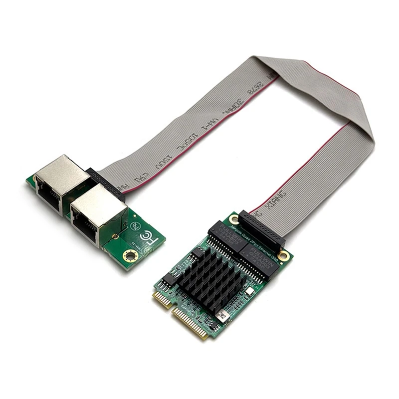 Mini PCIE to Dual Port RJ45 Gigabit Ethernet Network Adapter I350-AM2 2 Port Wired Server Network Card Integrated Type [To&On-e]
