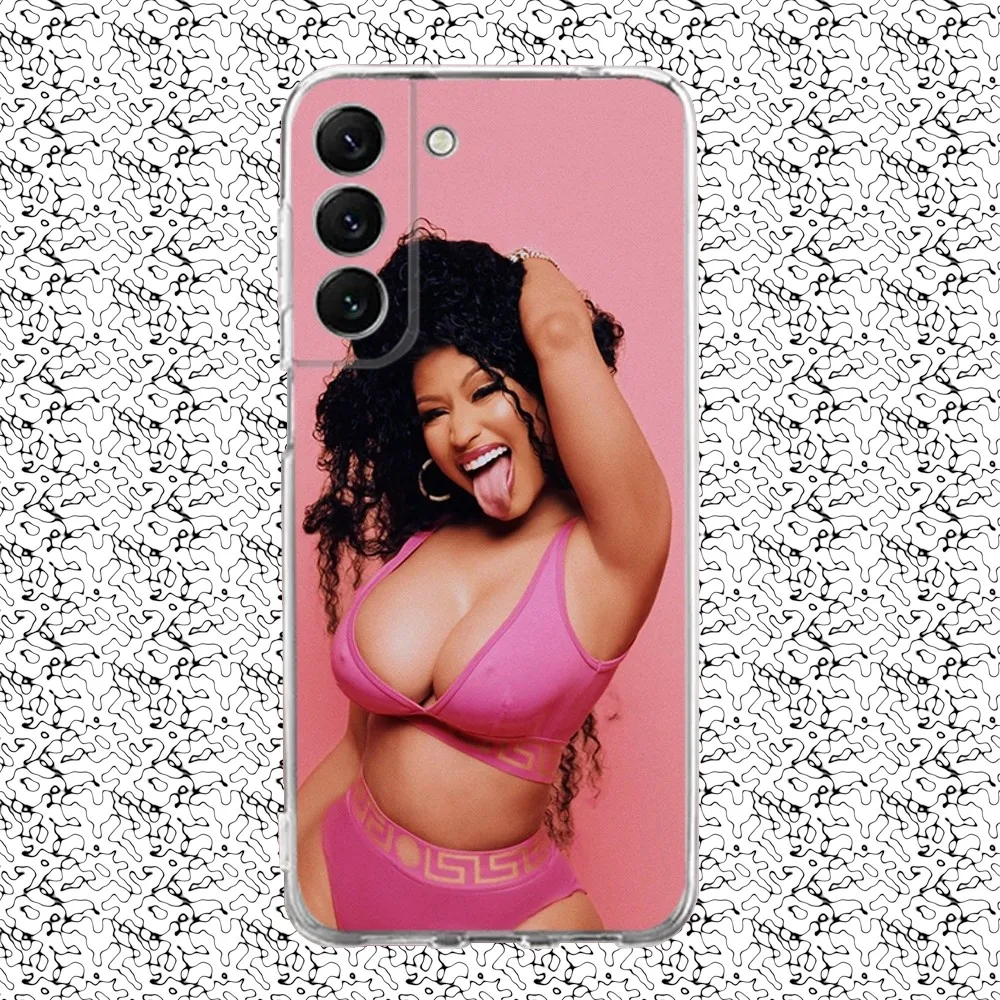 Singer Nicki M-Minaj Phone Case Silicone For Samsung S30,S23,21,22,20 Ultra,S20 FE lite,S10,9,PIus Note20ultra Cover Clear