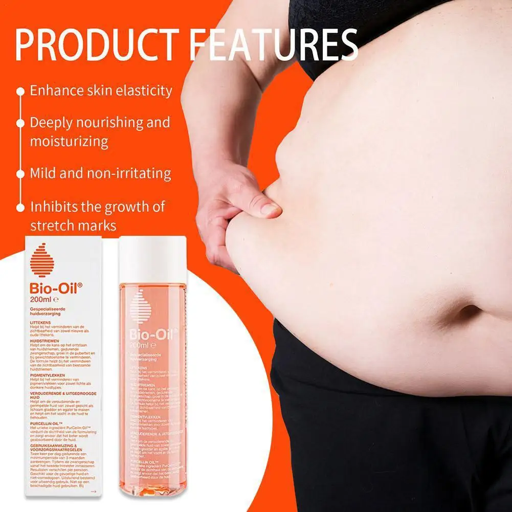 1pcs Bio-Oil Body Skin Care Essential Oil Fades Stretch Marks Fades Facial Fine Tattoos Body Skin Oil Improves Uneven Skin Tone