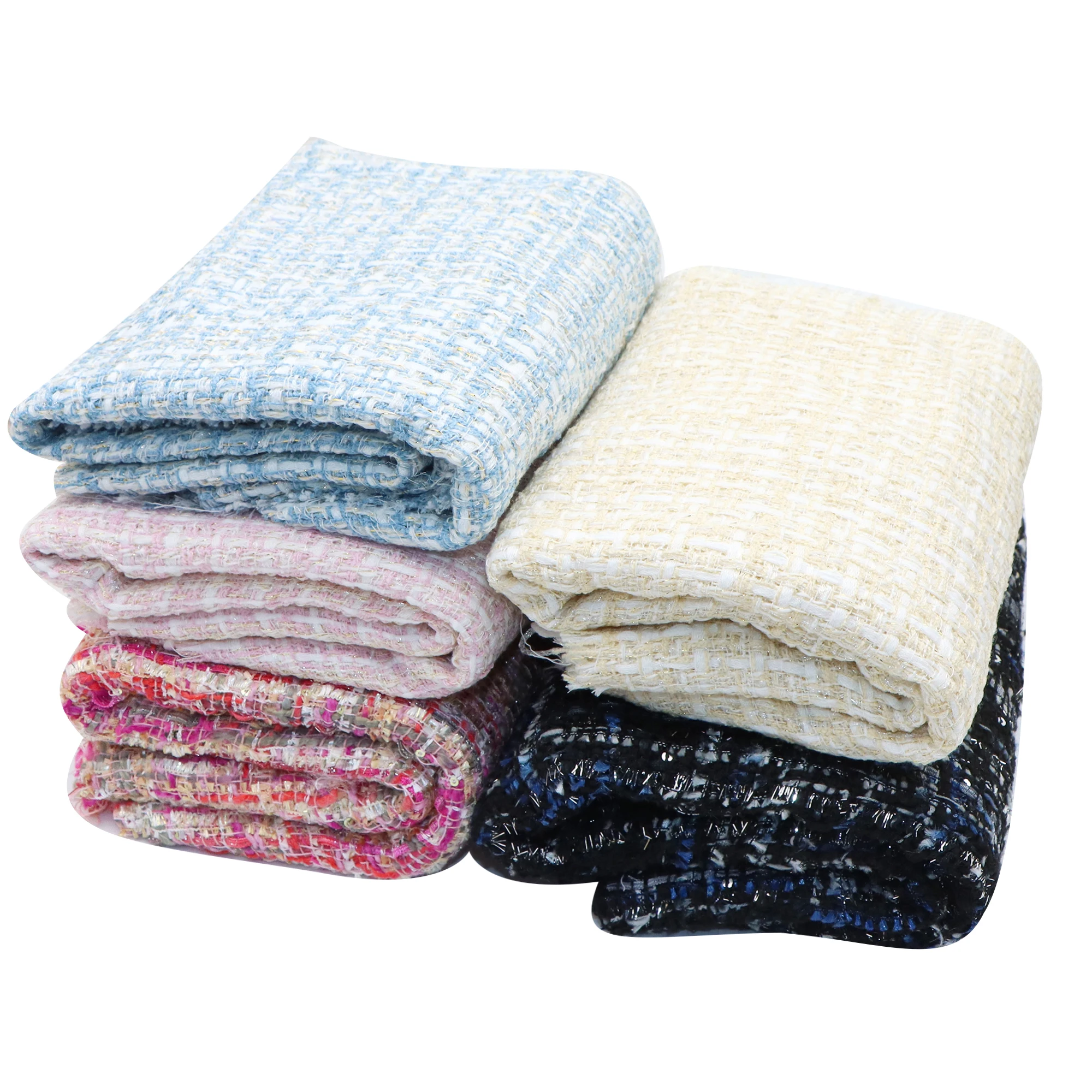 Polyester Plaid Fabric 1 Piece Precut 20x33cm 7.87x12.99in Machine Washable Patterned Fabric