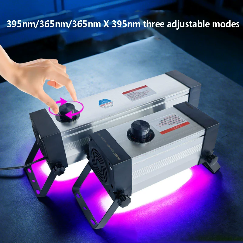 365nm/395nm freely switchable Air Cooled UV Curing Lamp Portable High Intensity LED Spotlight for Resin Adhesive Ink Green Oil
