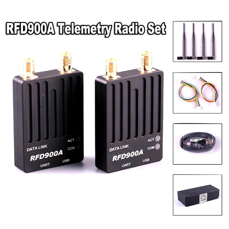 

RFD900X UAV Data Transmission Radio Long-Range Module Support PPM / SBUS remote control signal forwarding