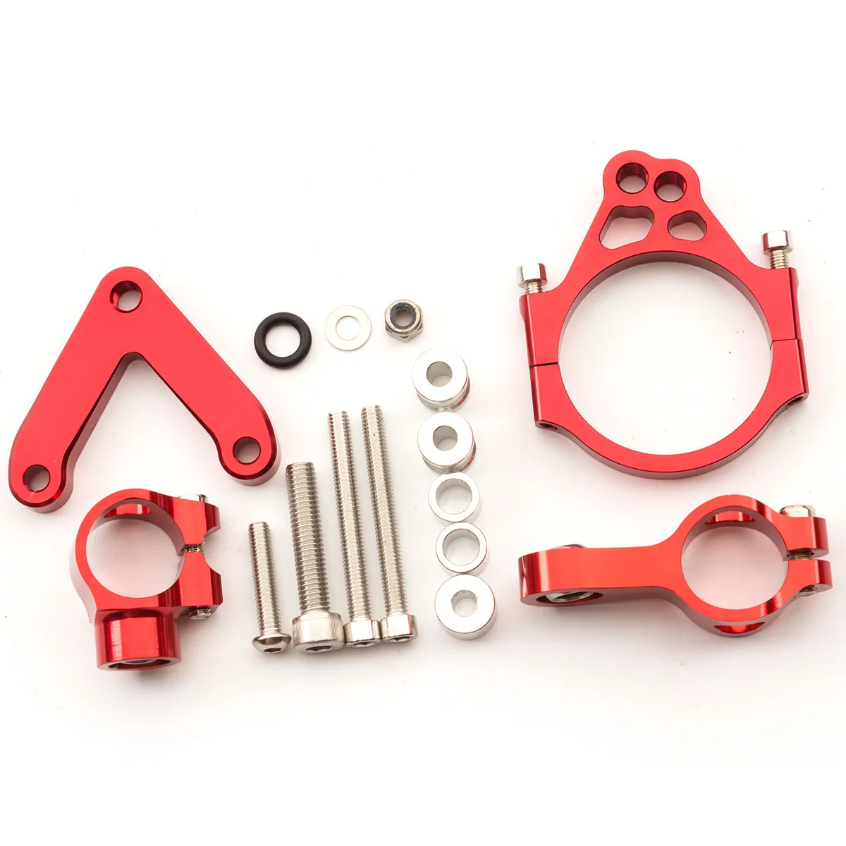 For DUCATI 848 2008-2012 CNC Motorcycle Stabilizer Damper Steering Mount Mounting Bracket Holder Support Kit Set