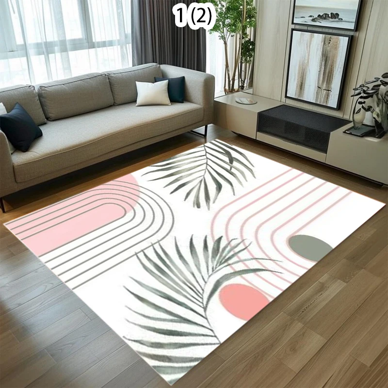 Modern and Minimalist Living Room Carpet, Sofa, Coffee Table, Household Room, Dirt Resistant Floor Mat, Bedroom Bedside Blanket