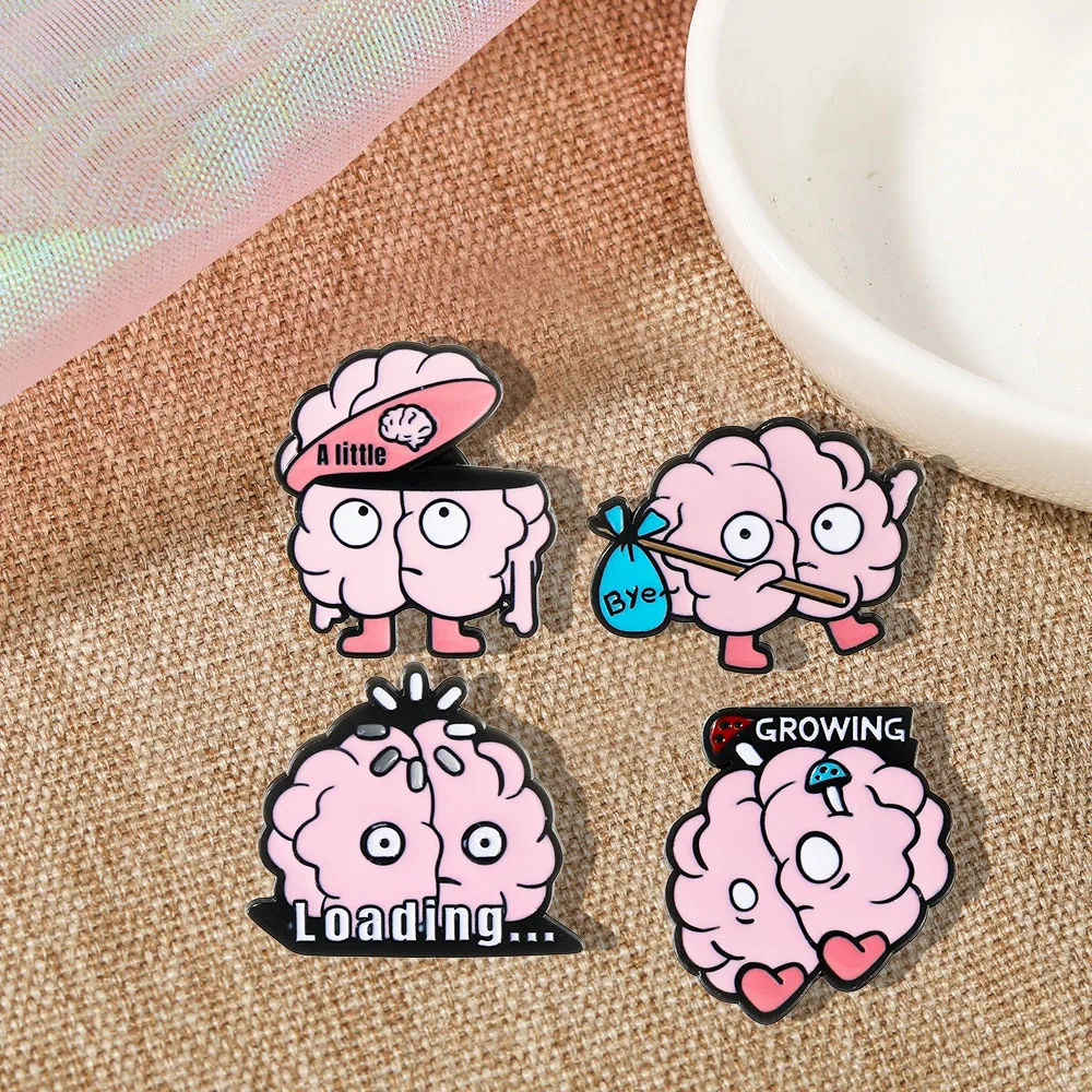 Забавная-мультяшная-эмалевая-брошь-fun-brain-персонализированный-значок-для-рюкзака-и-одежды-с-прикольным-дизайном