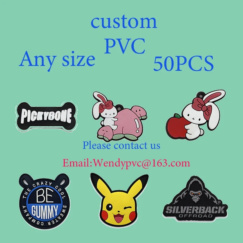 Custom PVC Patch Rubber Patch 3D Fluffy, Soft And Durable Often Used For Outdoor Clothing