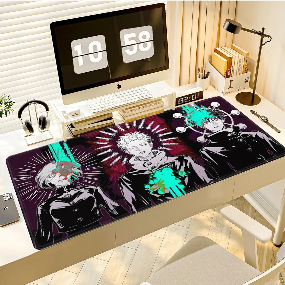 HD XXL Ryomen Sukuna 400x900mm Back Anime Jujutsu Kaisen Mauspad Gojo Satoru Mauspad Computer Gaming PC Zubehör Schreibtischunterlage