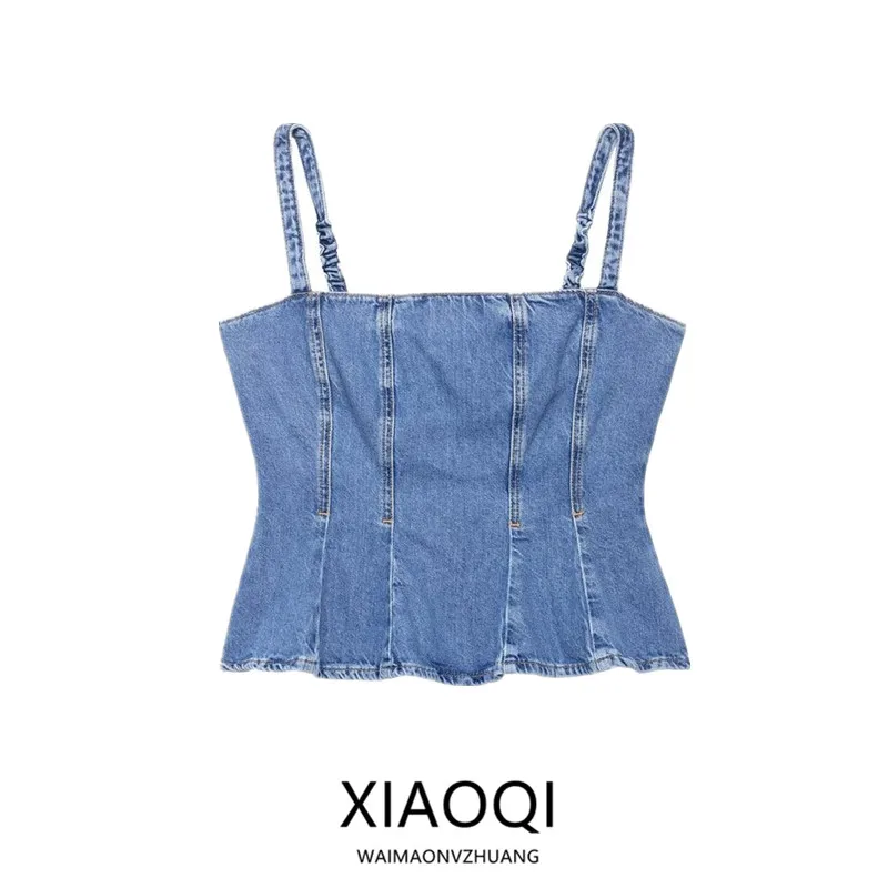 

Новый летний женский хлопковый джинсовый топ, универсальный дизайн, Bal для поездок на работу, длина, цвет Faionable