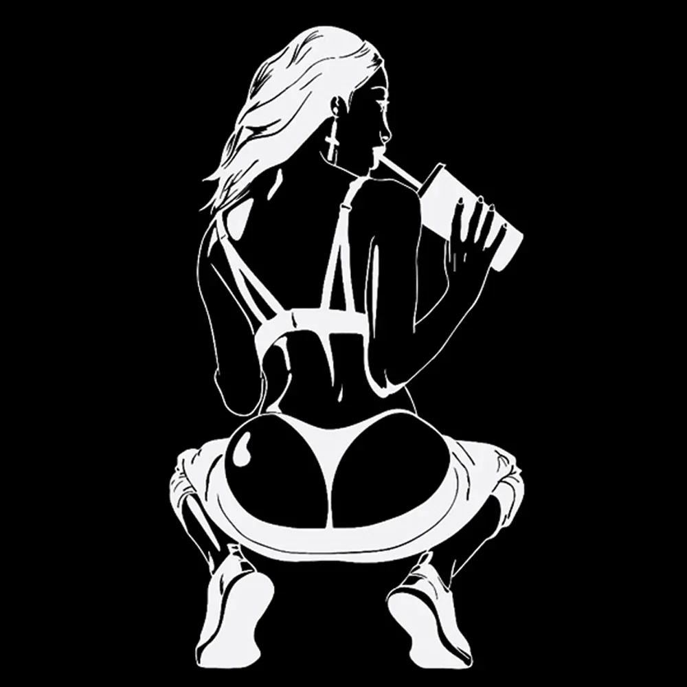 LYKX calcomanías de vinilo que cubren la carrocería del coche, calcomanías de chica atractiva, para Bmw, Audi, Jeep, Nissan, Yamaha, Honda, Husqvarna