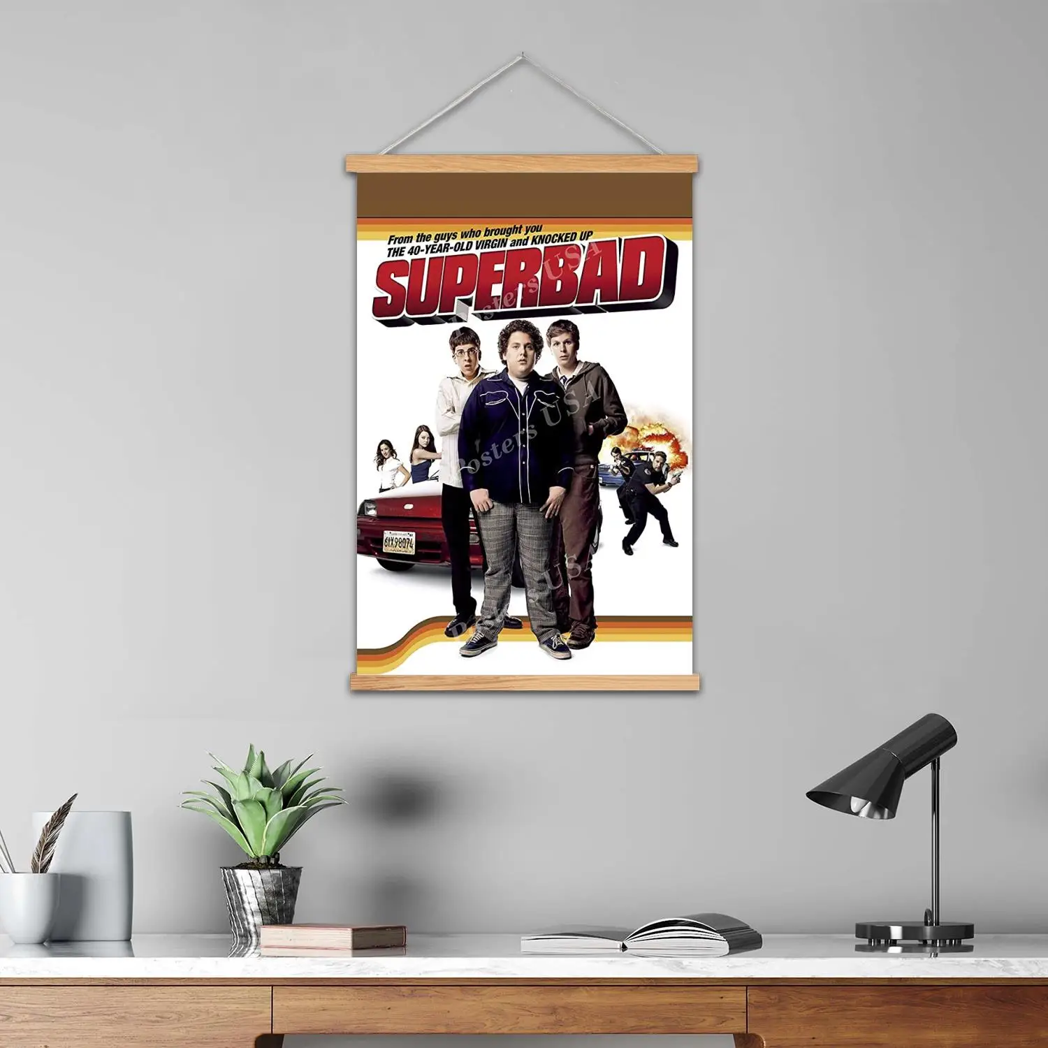super bad movie Framed Wall Painting Canvas Art Poster and Wall Art  Modern Family Bedroom Decor Posters,Decorative painting