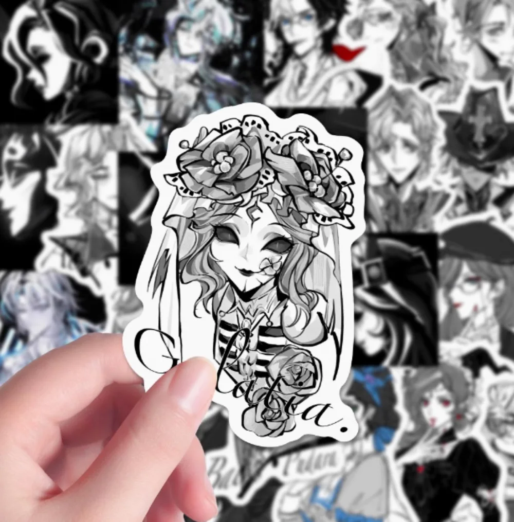 10/80Pcs Game Identity V Creative Naiad Joseph Phone Case Computer Laptop Helmet Notebook DIY Decoration Adhesive Sticker Toy