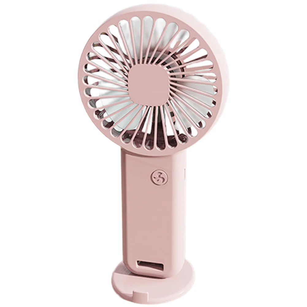 Lightweight USB Handheld Fan with Desktop Stand and Phone Holder 3 Settings Quiet 36dB 31x96x185mm Rechargeable 800mAh