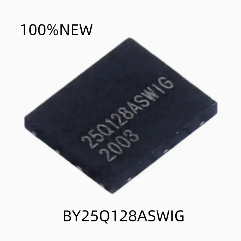 (5Pcs) 100% New By25Q128Aswig 25Q128Aswig Wson-8-Ep(5X6) 128Mbit Serial Flash Memory Chip Ic
