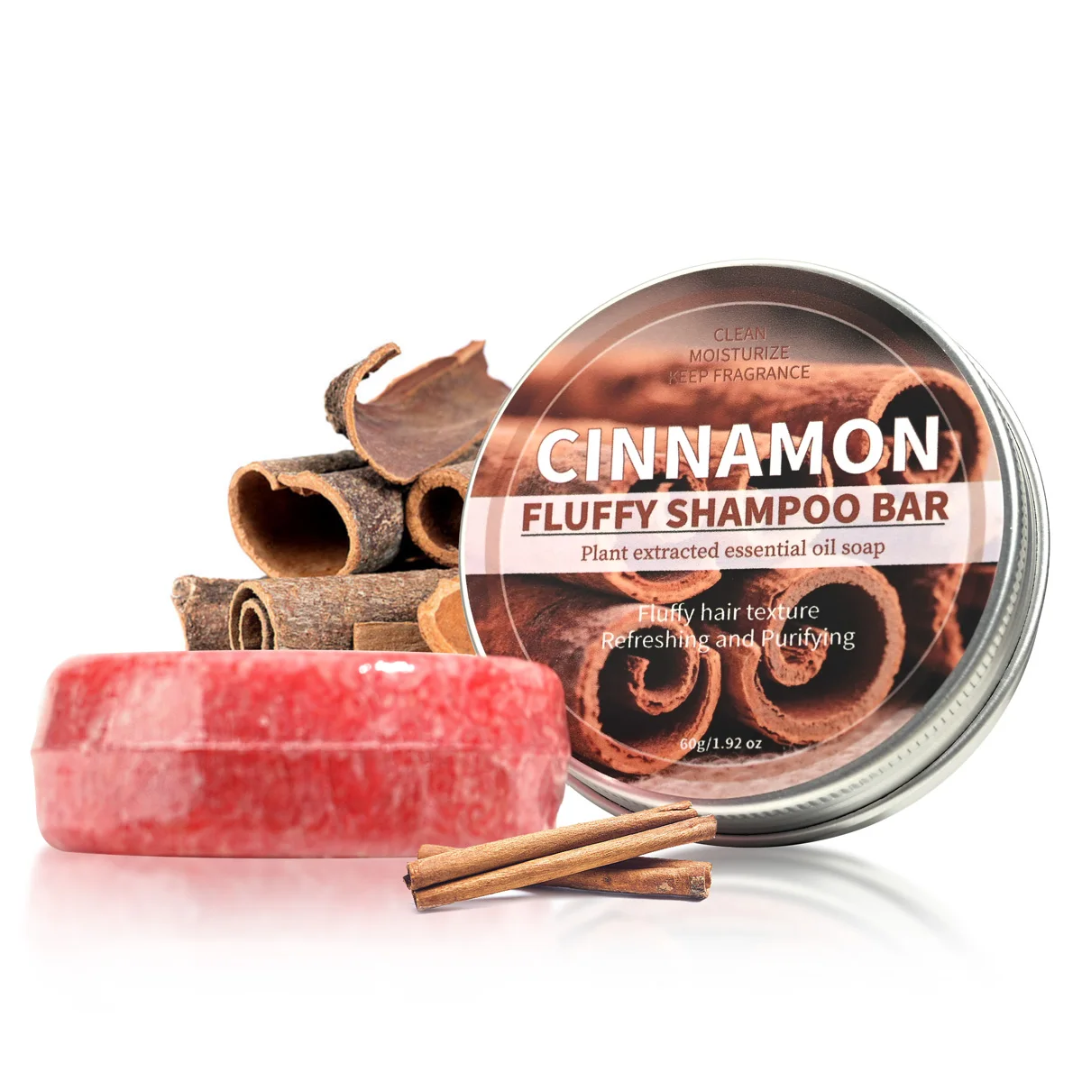 22 + shampoing à la cannelle, huile essentielle végétale, savon fait à la main, cannelle, citron, arbre à thé, savon de nettoyage en profondeur