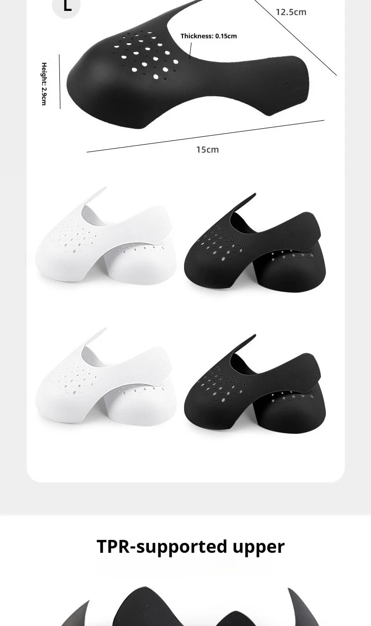 10 Stück Anti-Knitter-Sneaker-Innenstütze Zehenschutz Schuhspanner Riss-Schutz - Flexibles Schuhpflege-Zubehör für längeres Tragen – Detail 3