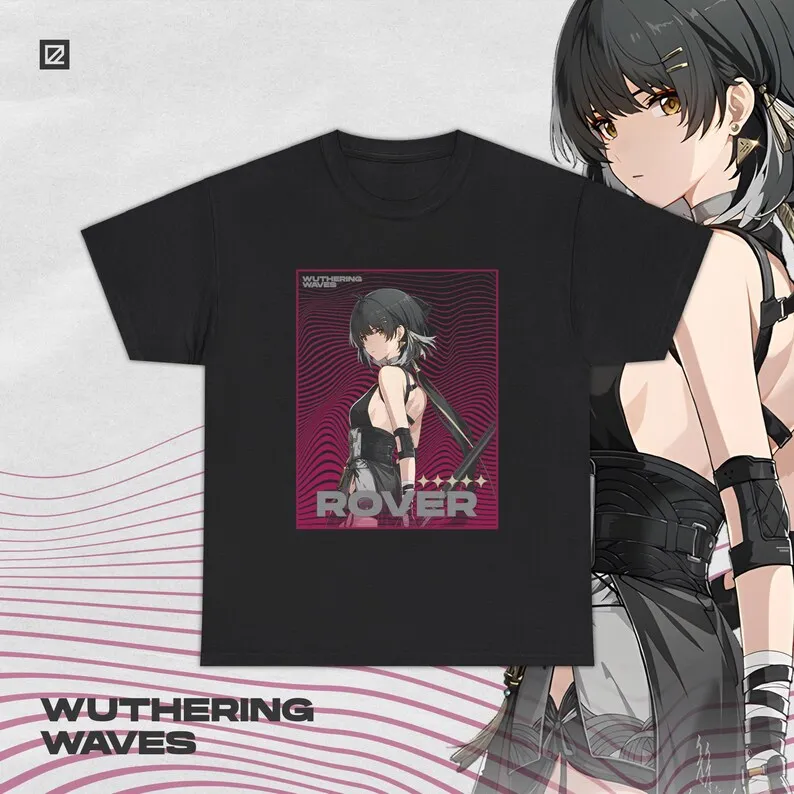 

Rover Female Wuthering Waves Shirt Gacha Game Merch Fan Shirt Unisex Cotton