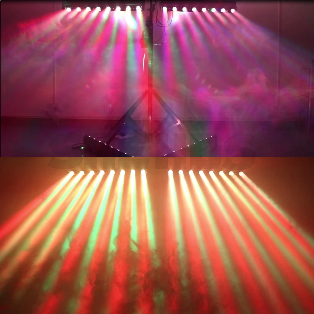 SHEHDS LED Beam 8x12W RGBW Moving Head Lighting Professiona Equipment For Wedding DJ Party Show