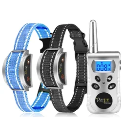 Cat&Dog Training Collar with Remote,No Shock Vibrating Collar for Small Medium Dogs,Beep Vibration Waterproof Dog Bark Collar