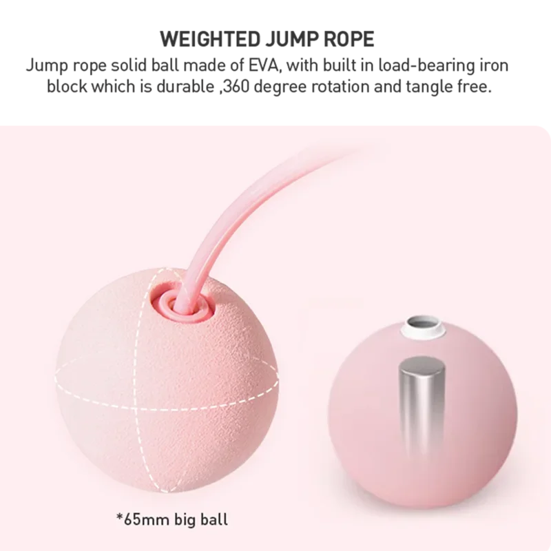 

-Skipping Rope For Fitness Weighted Ropeless Skipping Rope Training Adjustable Cordless Jump Rope