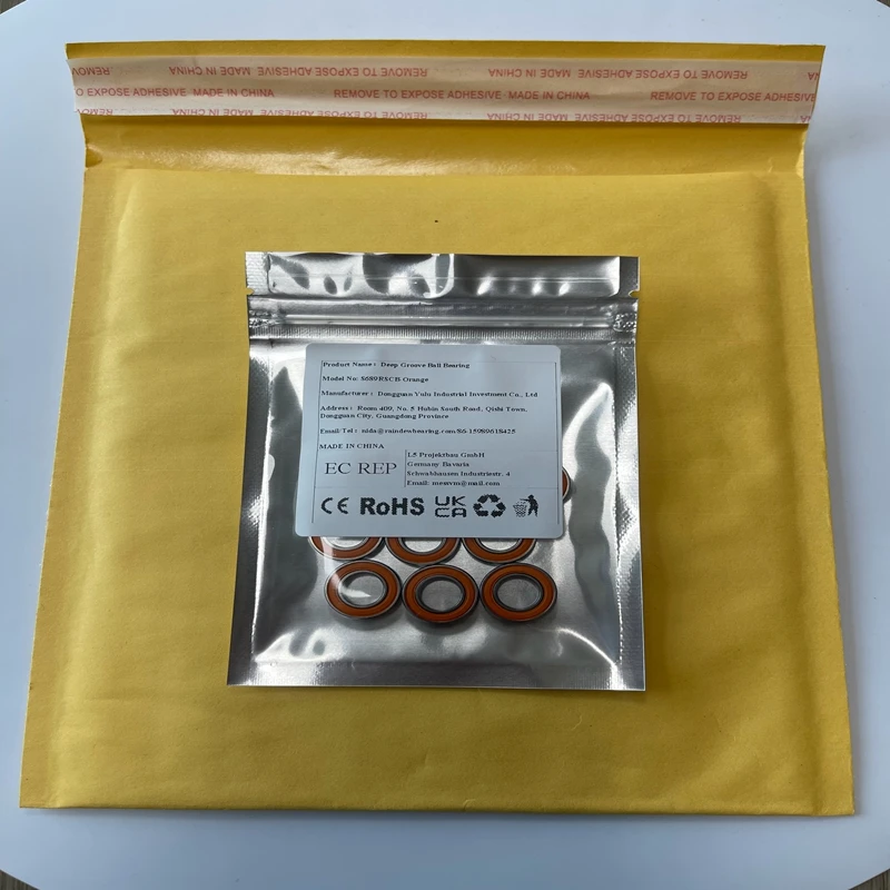 5PCS S689RSCB 9x17x5 mm Deep Groove Ball Bearing Accuracy For Instruments Small Motors Electric Tools