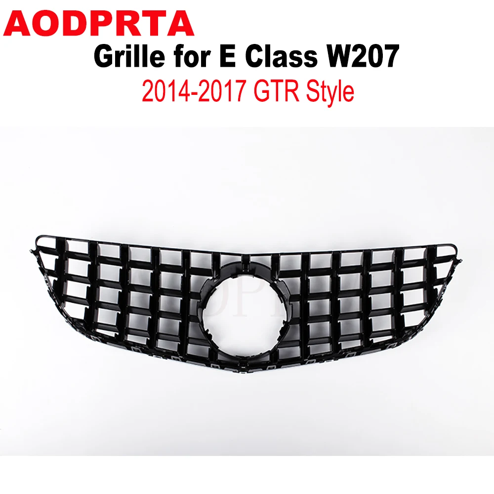 2014 2015 2016 GTR GT Panamericana Style Front Bumper Mesh Hood Grid Grille for Mercedes E Class W207 Coupe Facelift  E300 E350