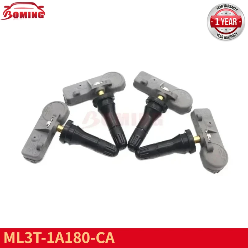 New TPMS Tire Pressure Monitor Sensor 4PCS ML3T-1A180-CA For Lincoln Navigator 2021 2022 2023 2024 433MHz ML3Z-1A189-D