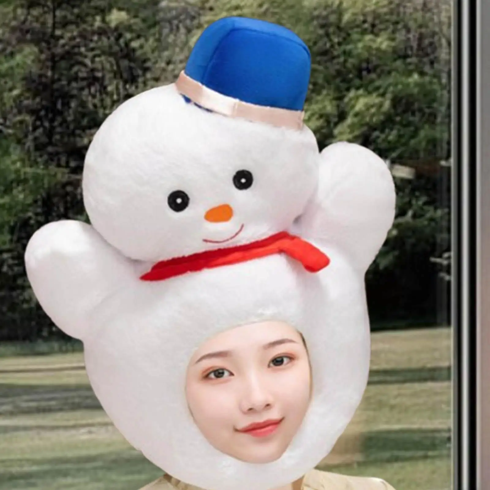 Snowman Hat Selfie Hat Funny Costume Accessories Party Hat for New Year Role